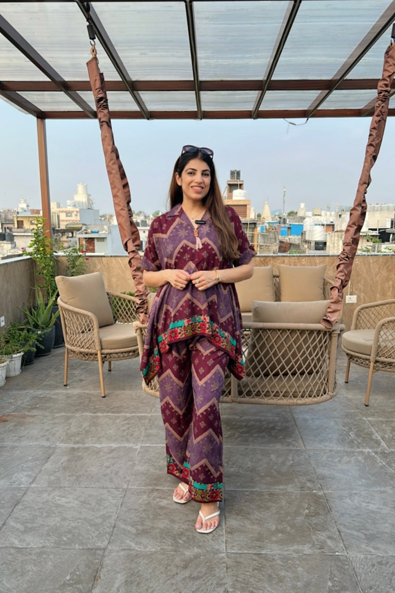 2pc C-Cut Cotton Printed Co-ord Set