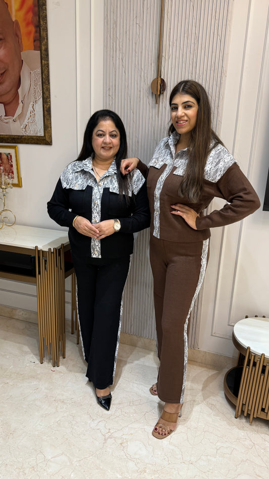 Imported-2pc woollen co-ord set