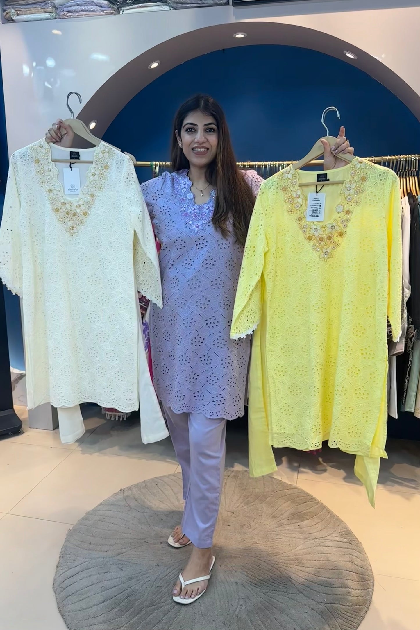 2pc Shiffli-Cotton Co-ord Set