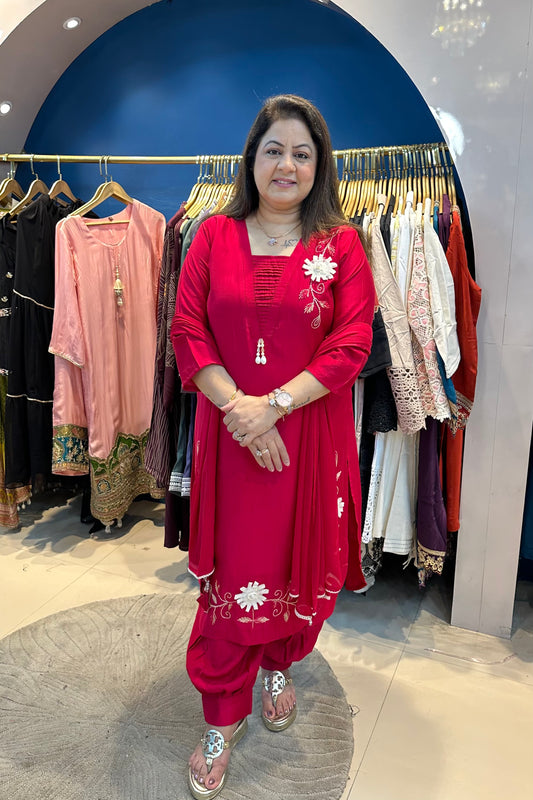 3pc Pakistani Suit Paired With Afghani Pants