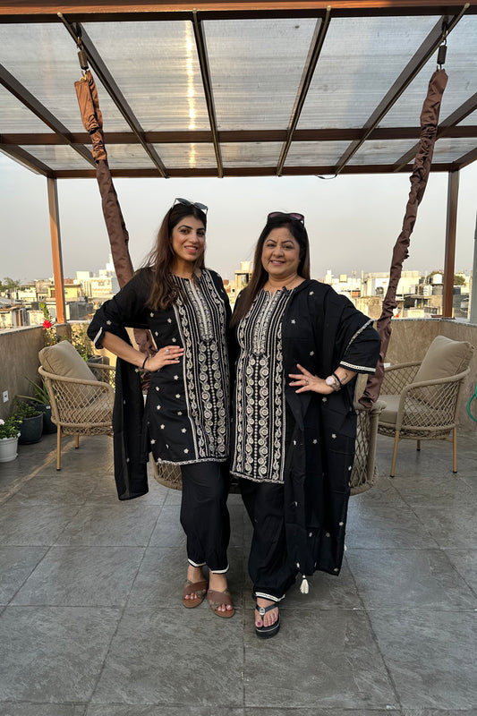 3pc Cotton Pakistani Suit Paired With Afghani Pants