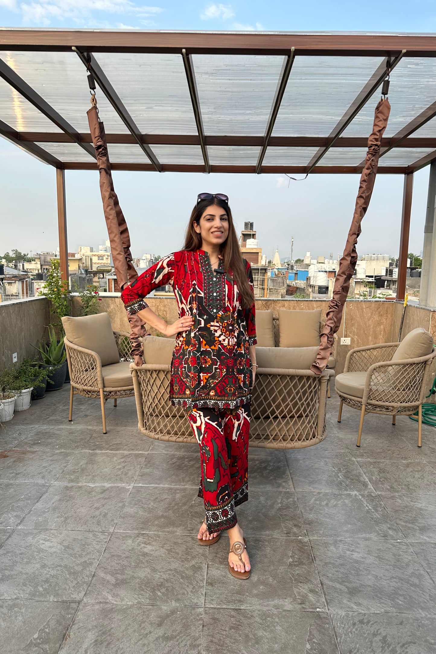 2pc Cotton Printed Co-ord Set