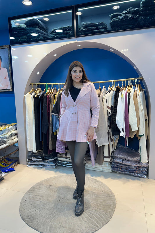 One Piece Woolen Blazer Dress(Only Dress)