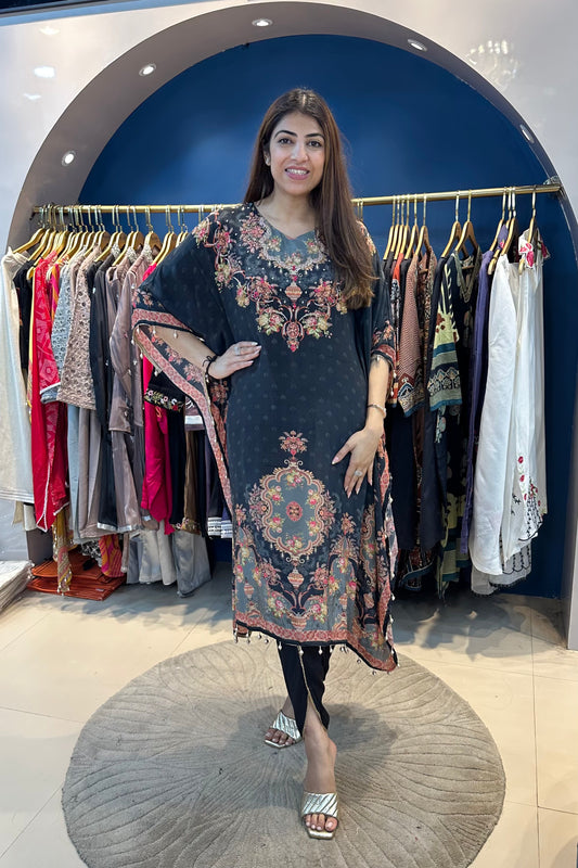 2pc Partywear Kaftan Set Paired With Tulip Pant