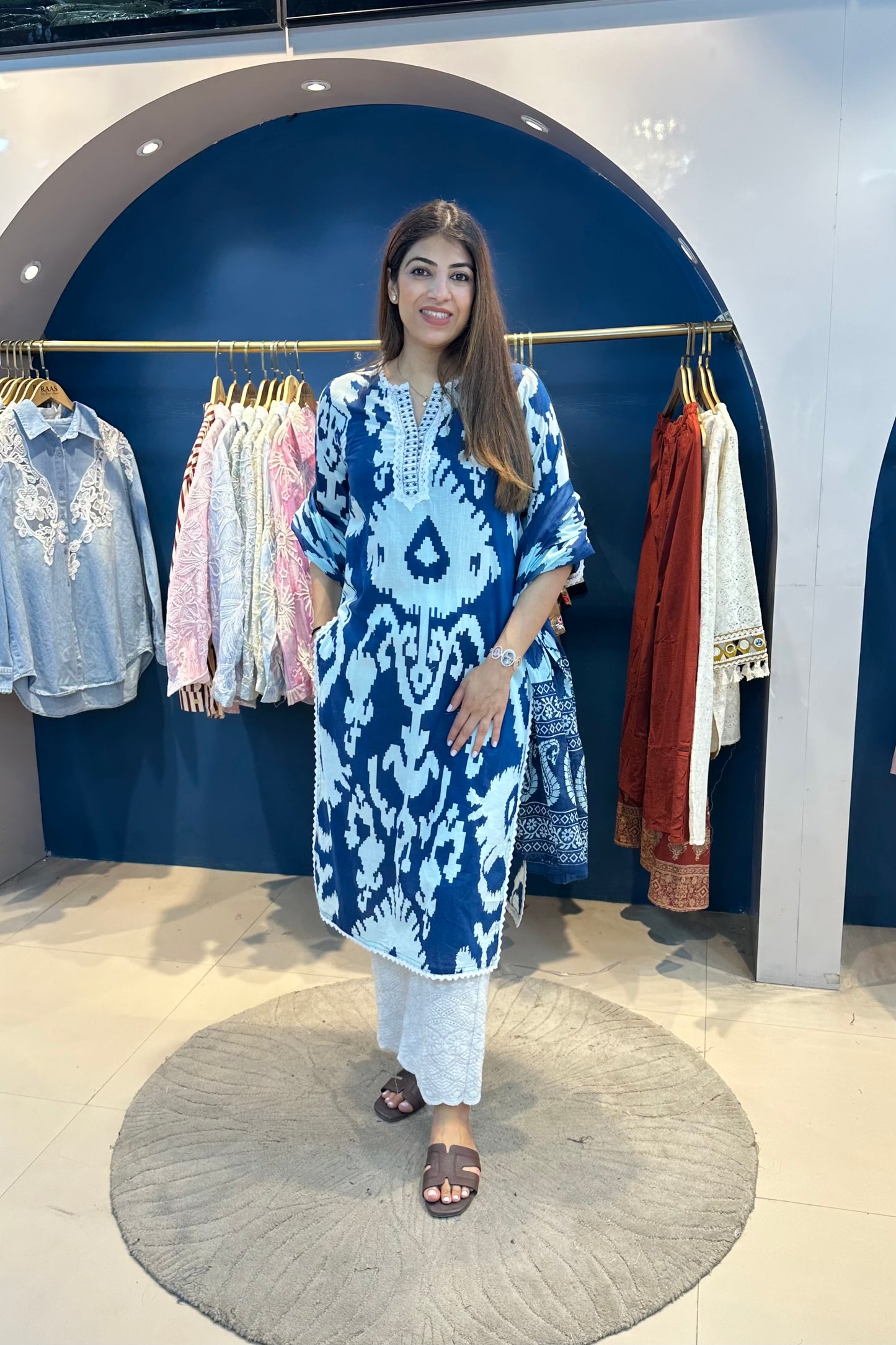 3pc Cotton Printed Suit With Printed Dupatta