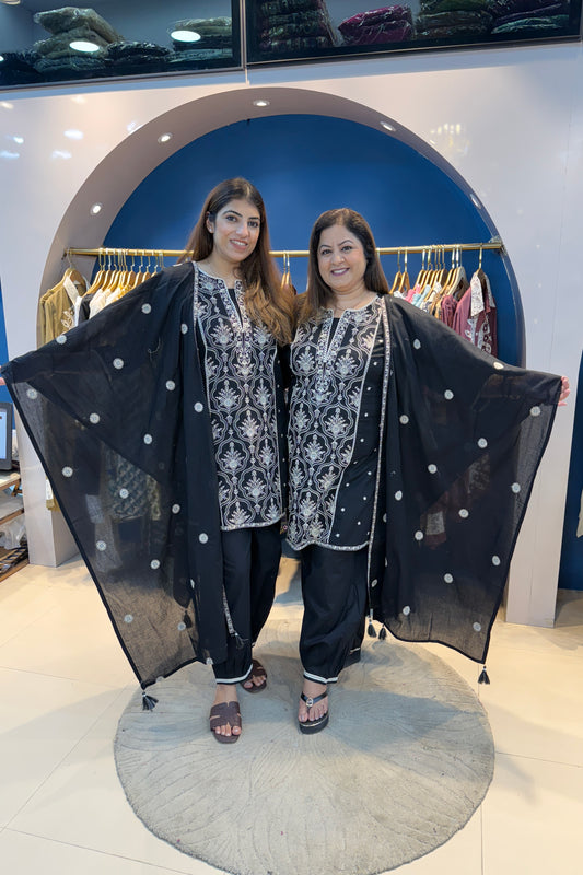 3pc Cotton Pakistani Suit Paired With Afghani Pants