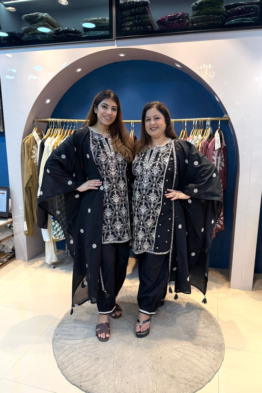 3pc Cotton Pakistani Suit Paired With Afghani Pants