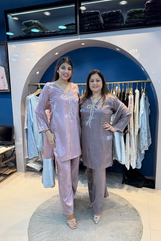 3pc Jimmy-Choo Partywear Suit With Organza Dupatta