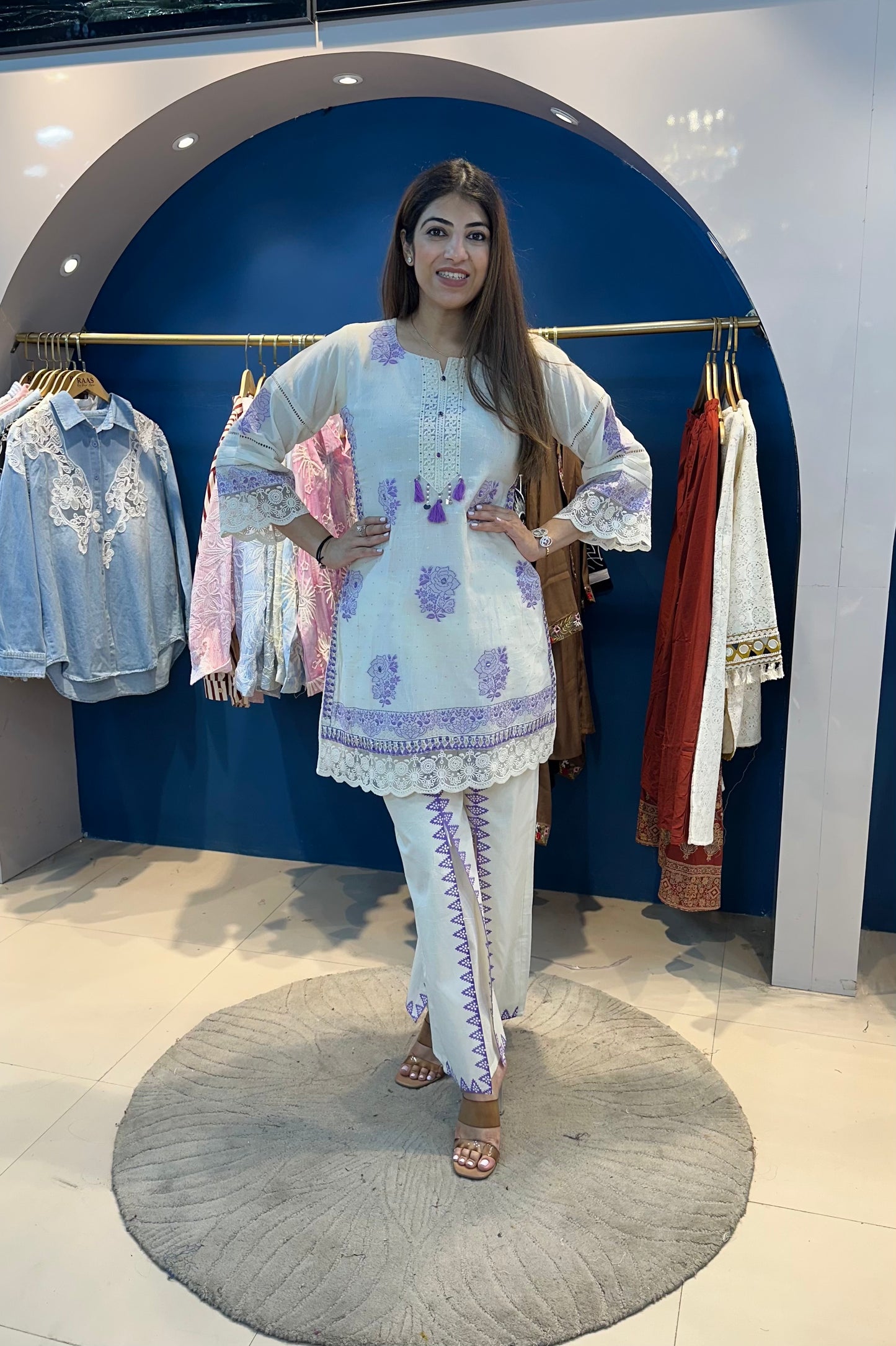 2pc Kora Cotton Pakistani co-ord Set