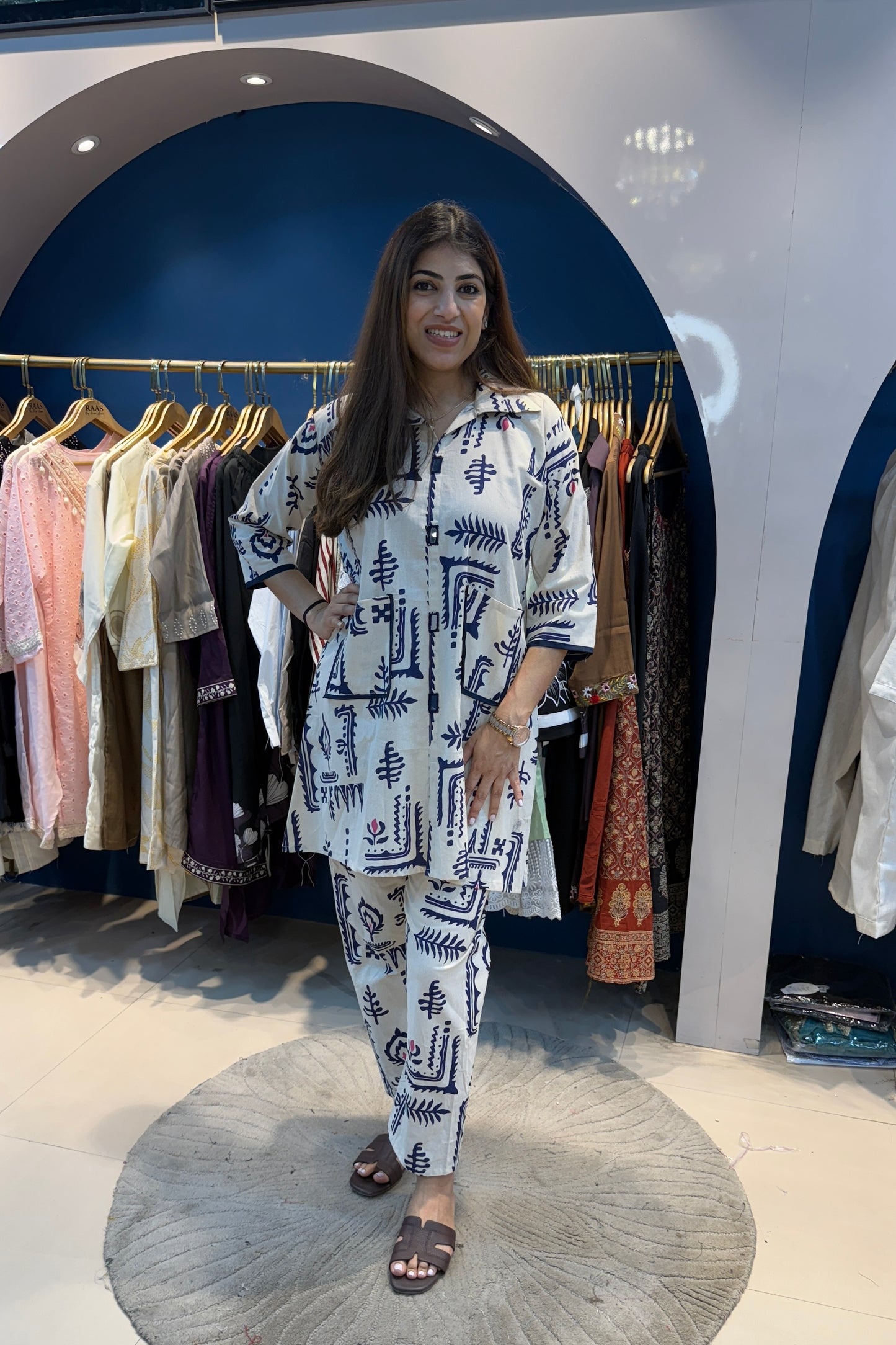 2pc Khadi-Cotton Kalam-Kari Print Co-ord Set