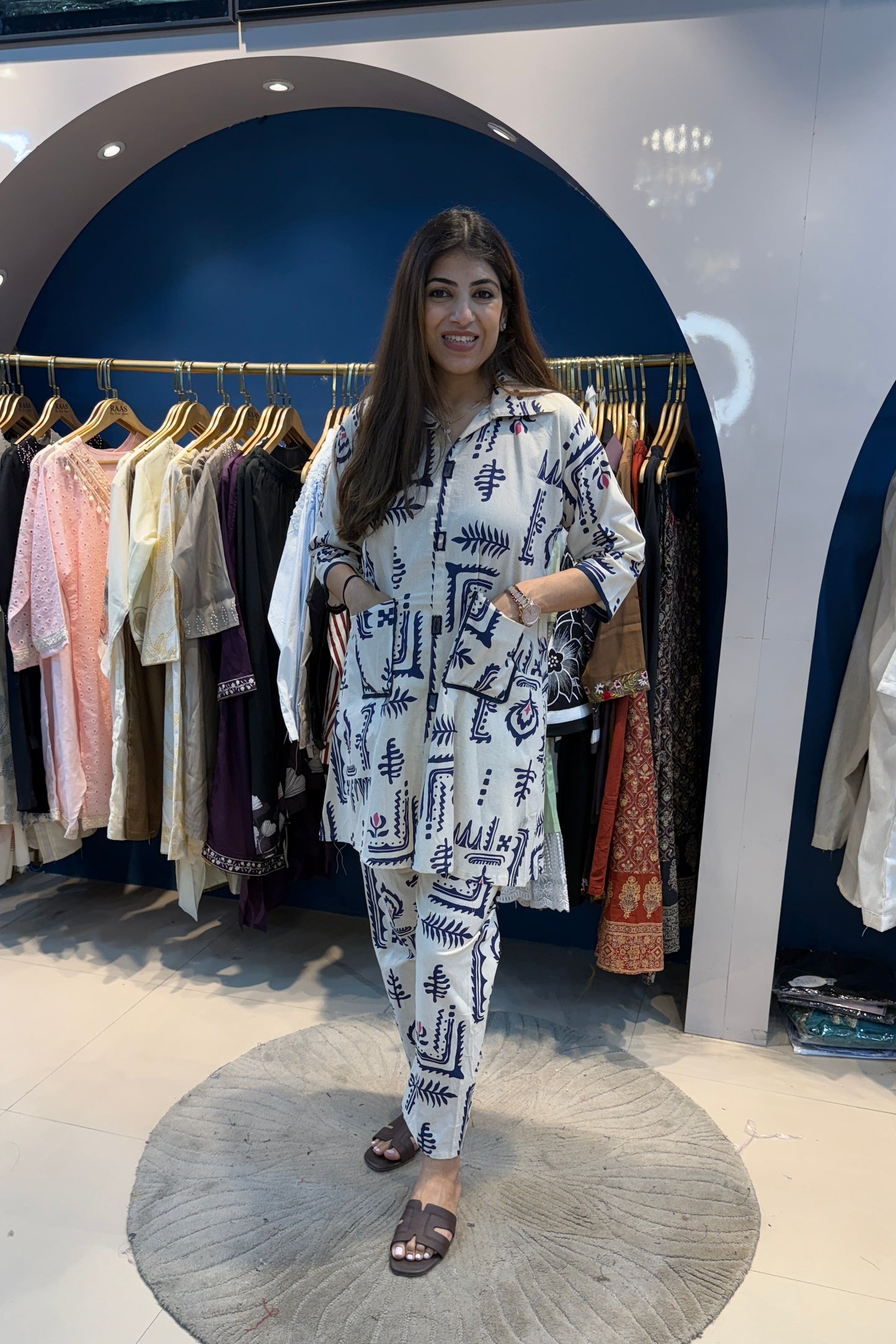 2pc Khadi-Cotton Kalam-Kari Print Co-ord Set