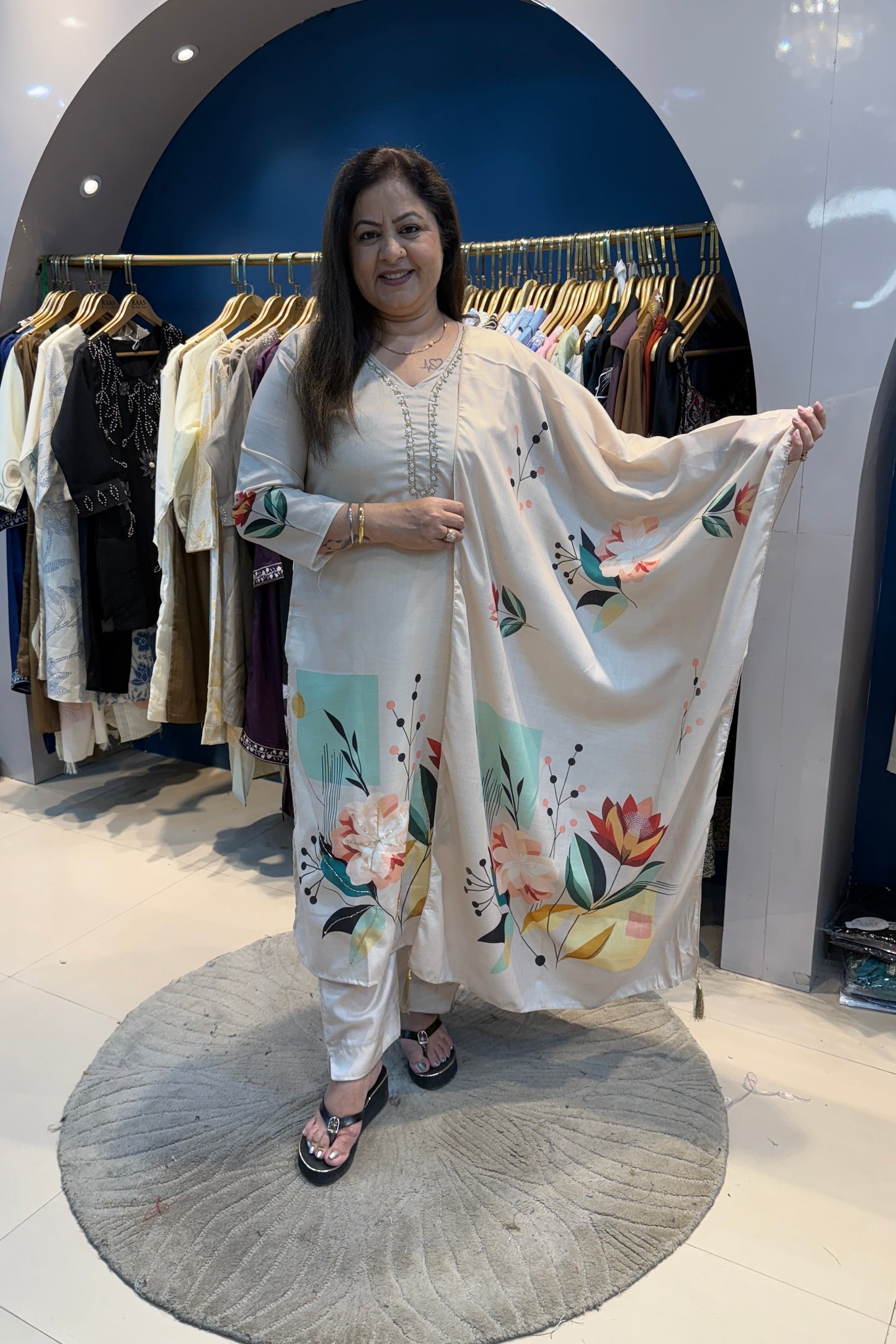 3pc Cotton Printed Suit With Printed Dupatta