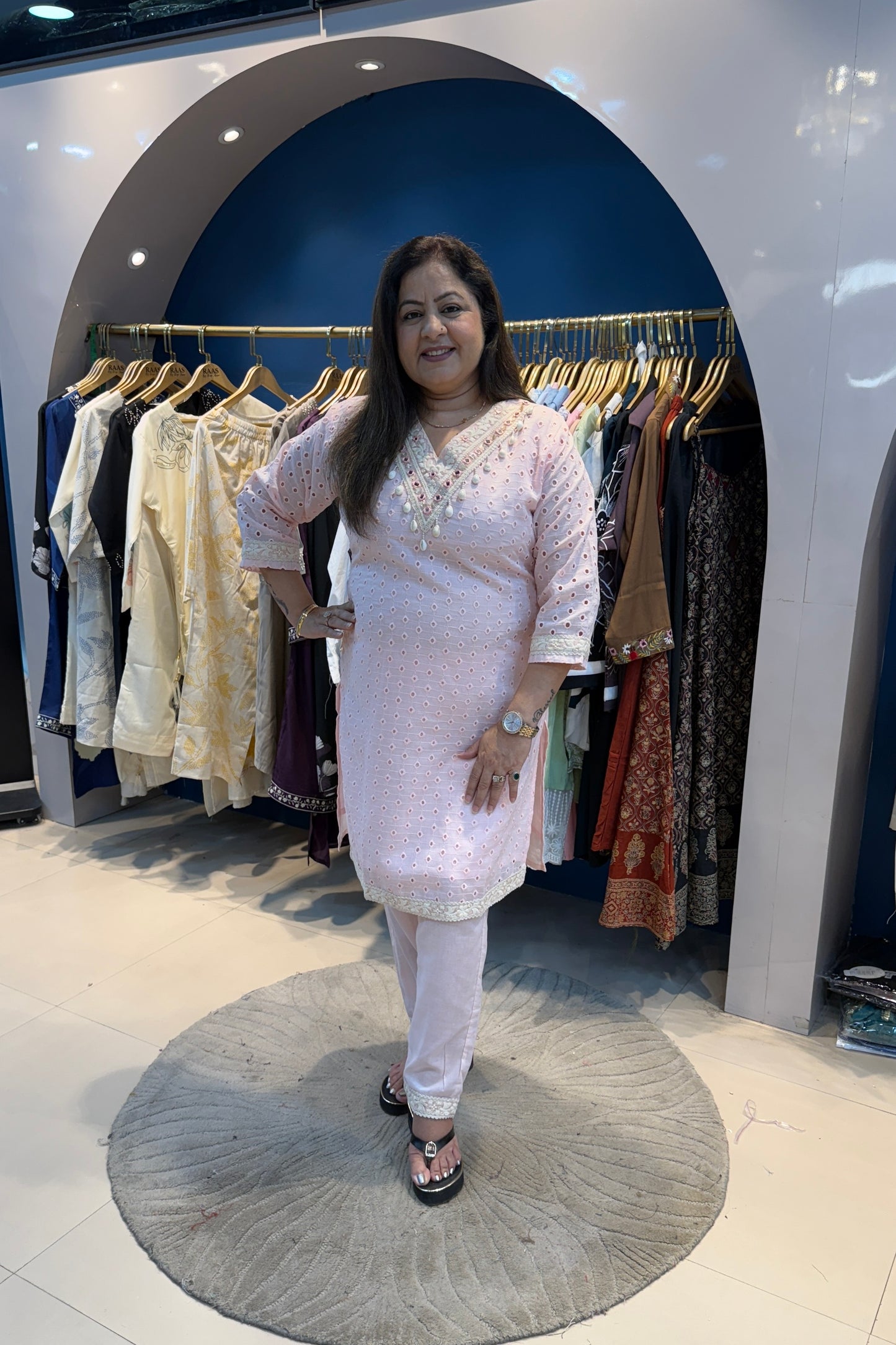 2pc Schiffli Co-ord Set