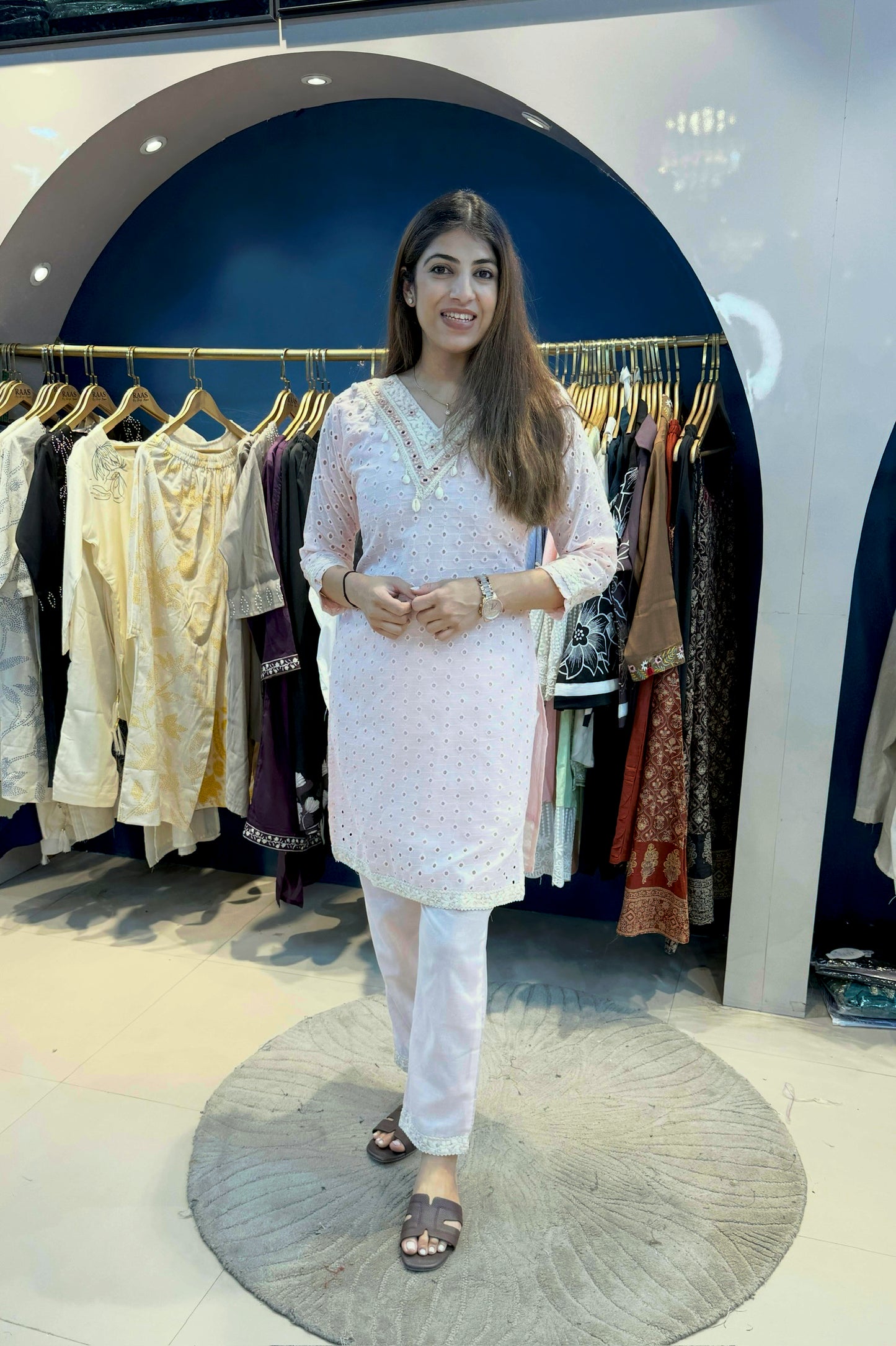 2pc Schiffli Co-ord Set