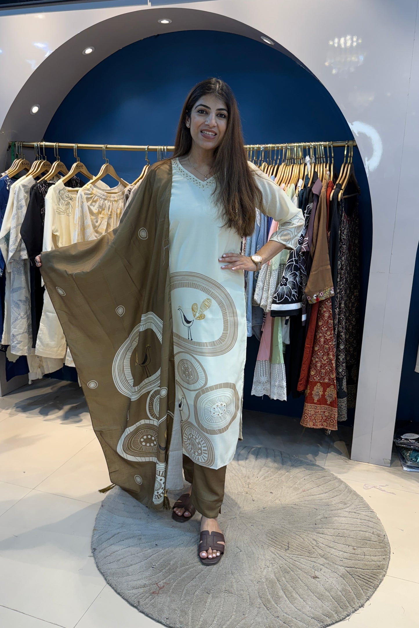 3pc Cotton Printed Suit With Printed Dupatta