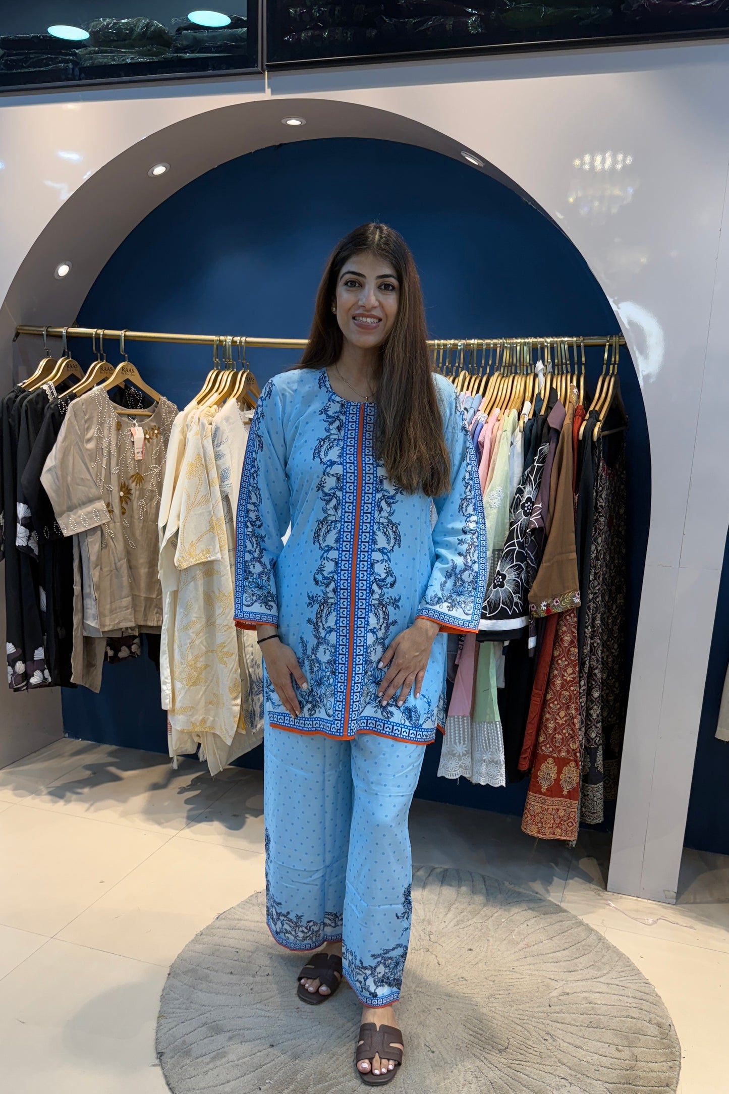 2pc Cotton-Muslin Pakistani Co-ord Set