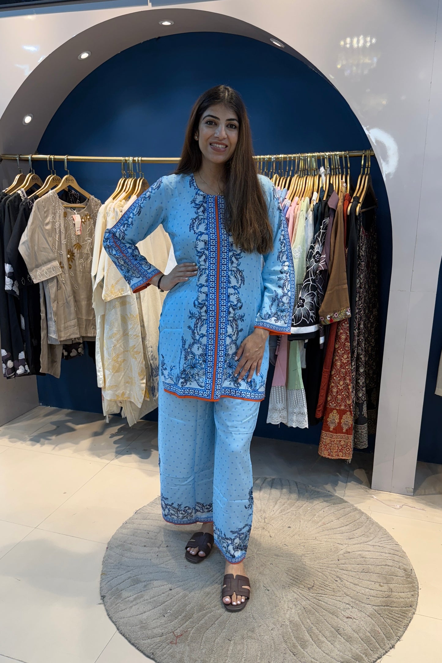 2pc Cotton-Muslin Pakistani Co-ord Set