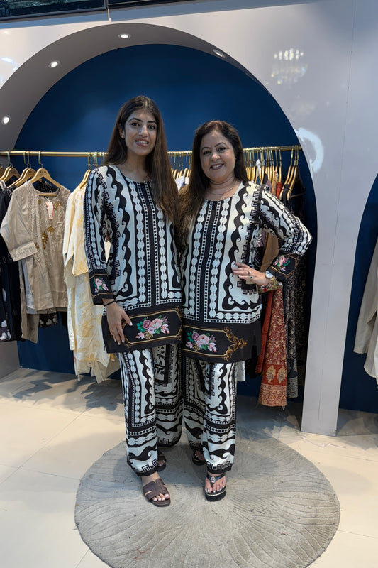 2pc Cotton-Muslin Pakistani Co-ord Set