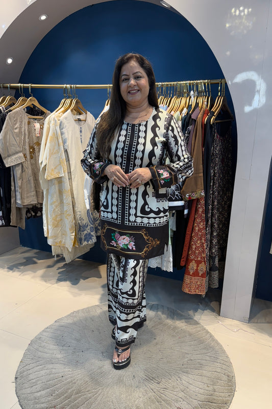 2pc Cotton-Muslin Pakistani Co-ord Set