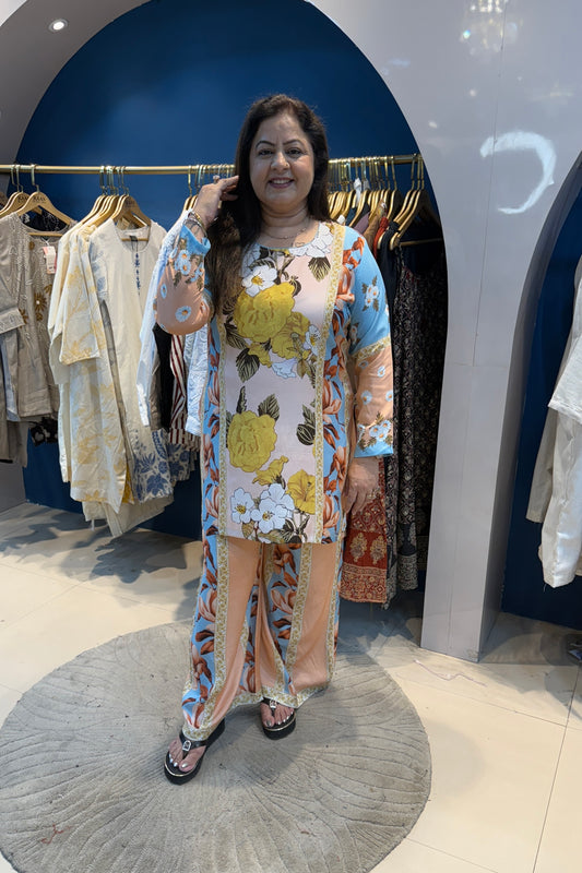 2pc Cotton-Muslin Pakistani Printed Co-ord Set