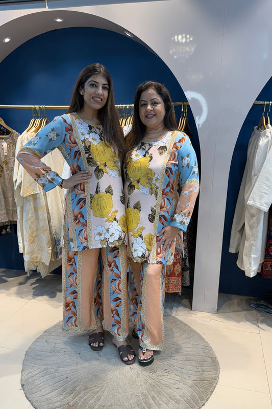 2pc Cotton-Muslin Pakistani Printed Co-ord Set