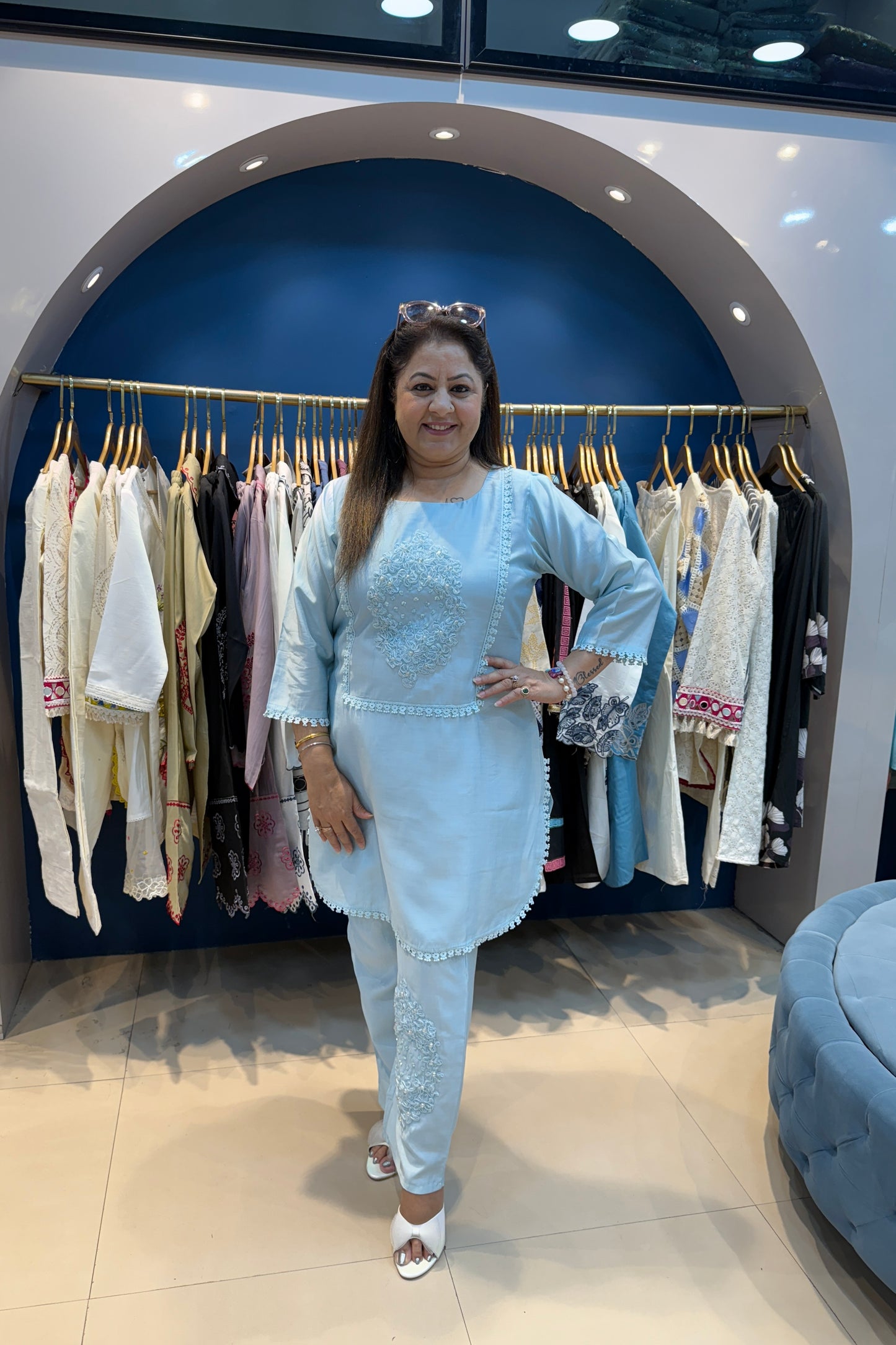 2pc Cotton-Muslin Co-ord Set