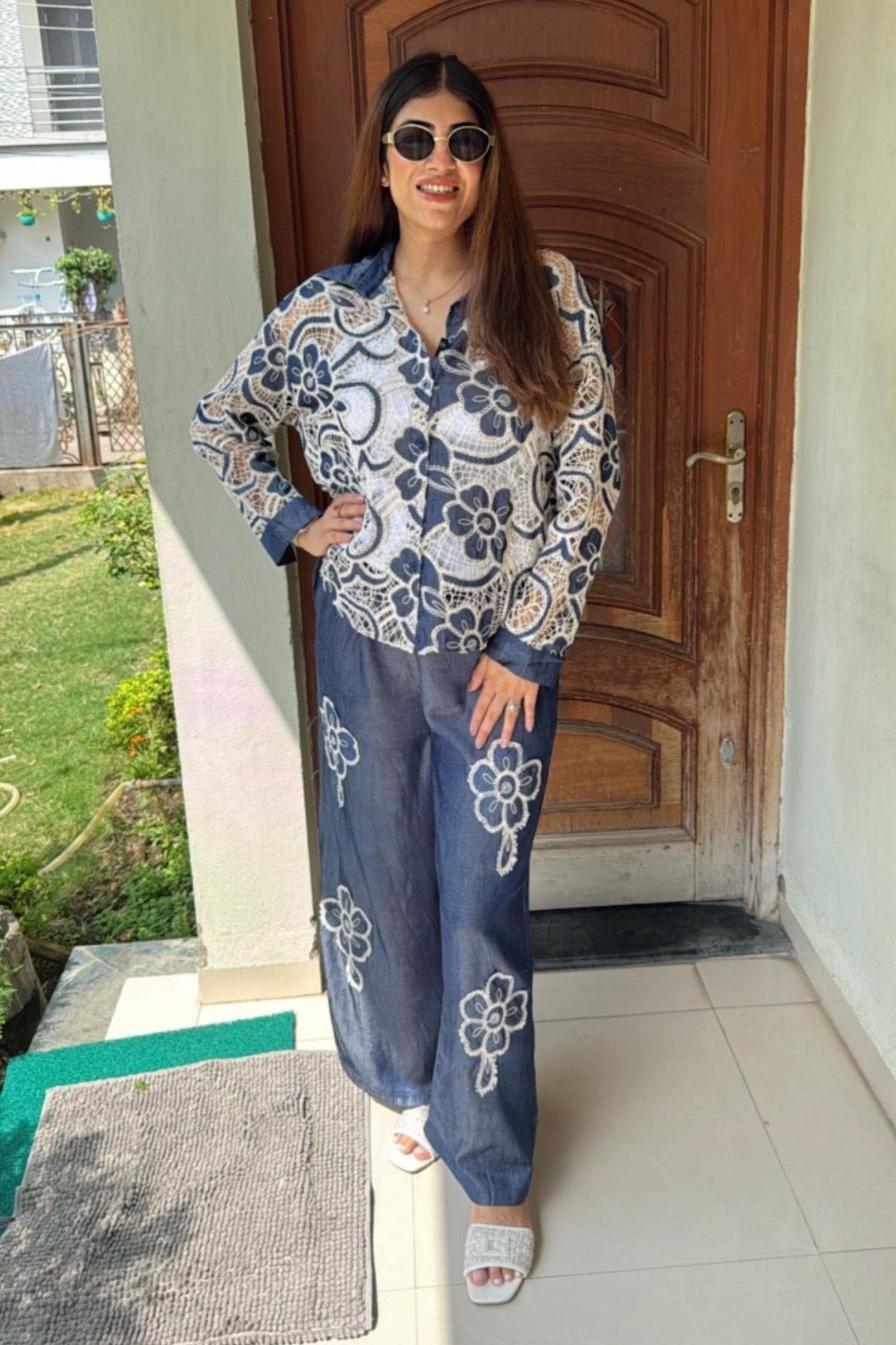 2pc Denim Crochet Co-ord Set