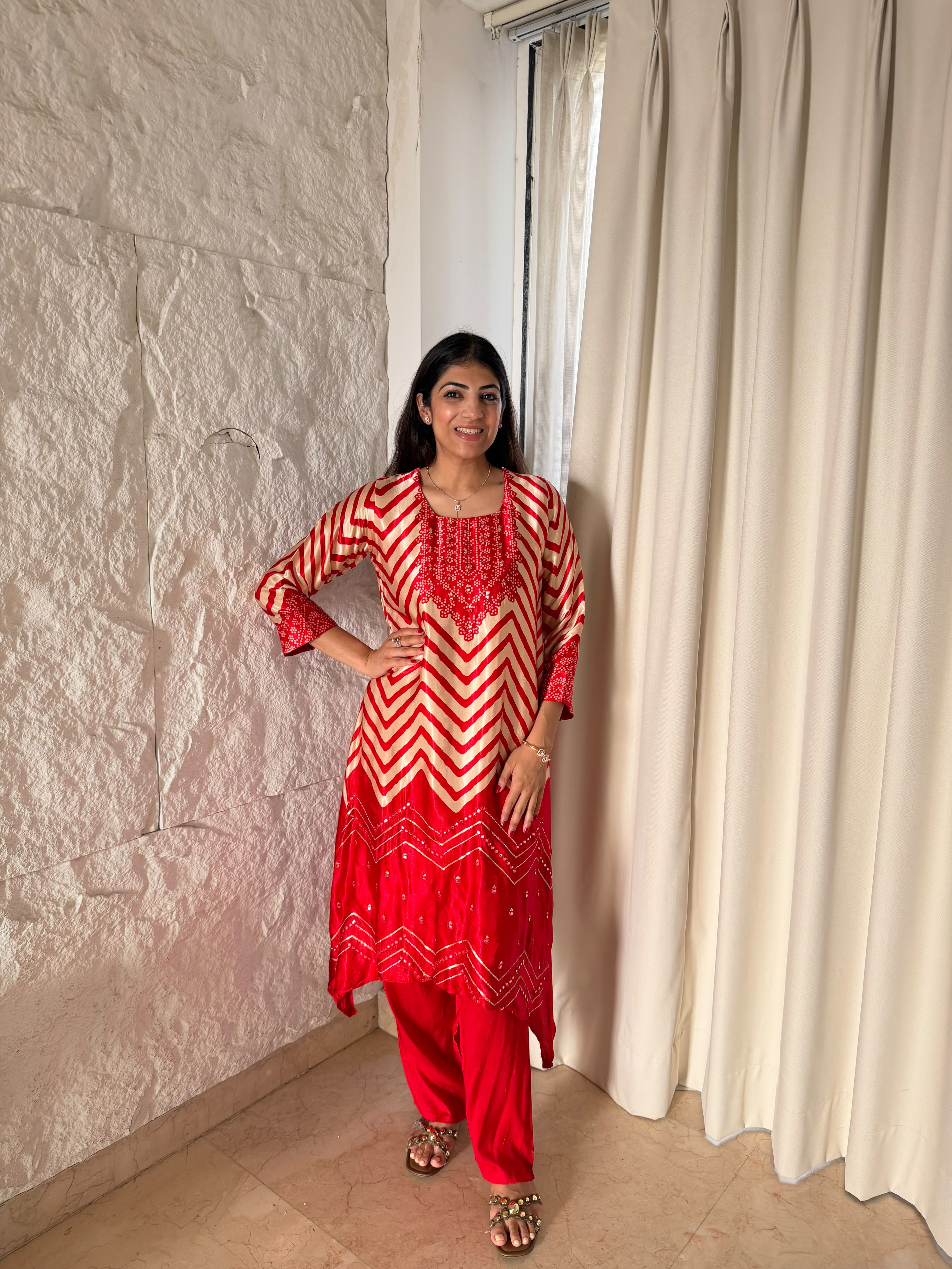 Pure Gaji silk- A line 2,peice set