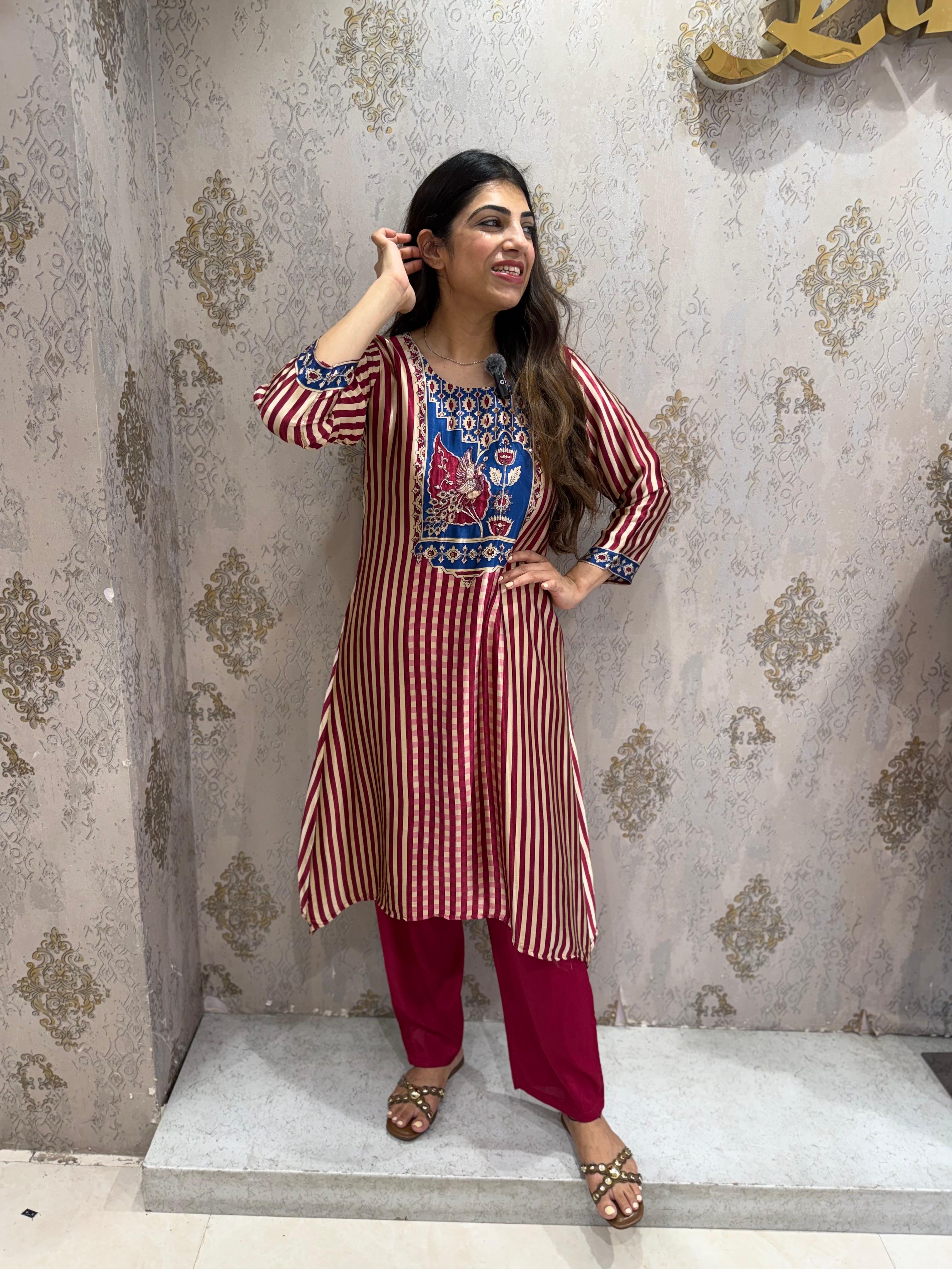 Pure Gaji silk A-line 2,price set