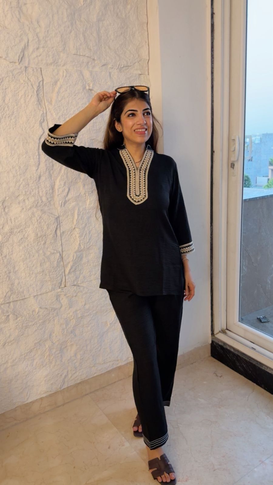 Pakistani 2 pc Pakistani co-ord set with embroidery