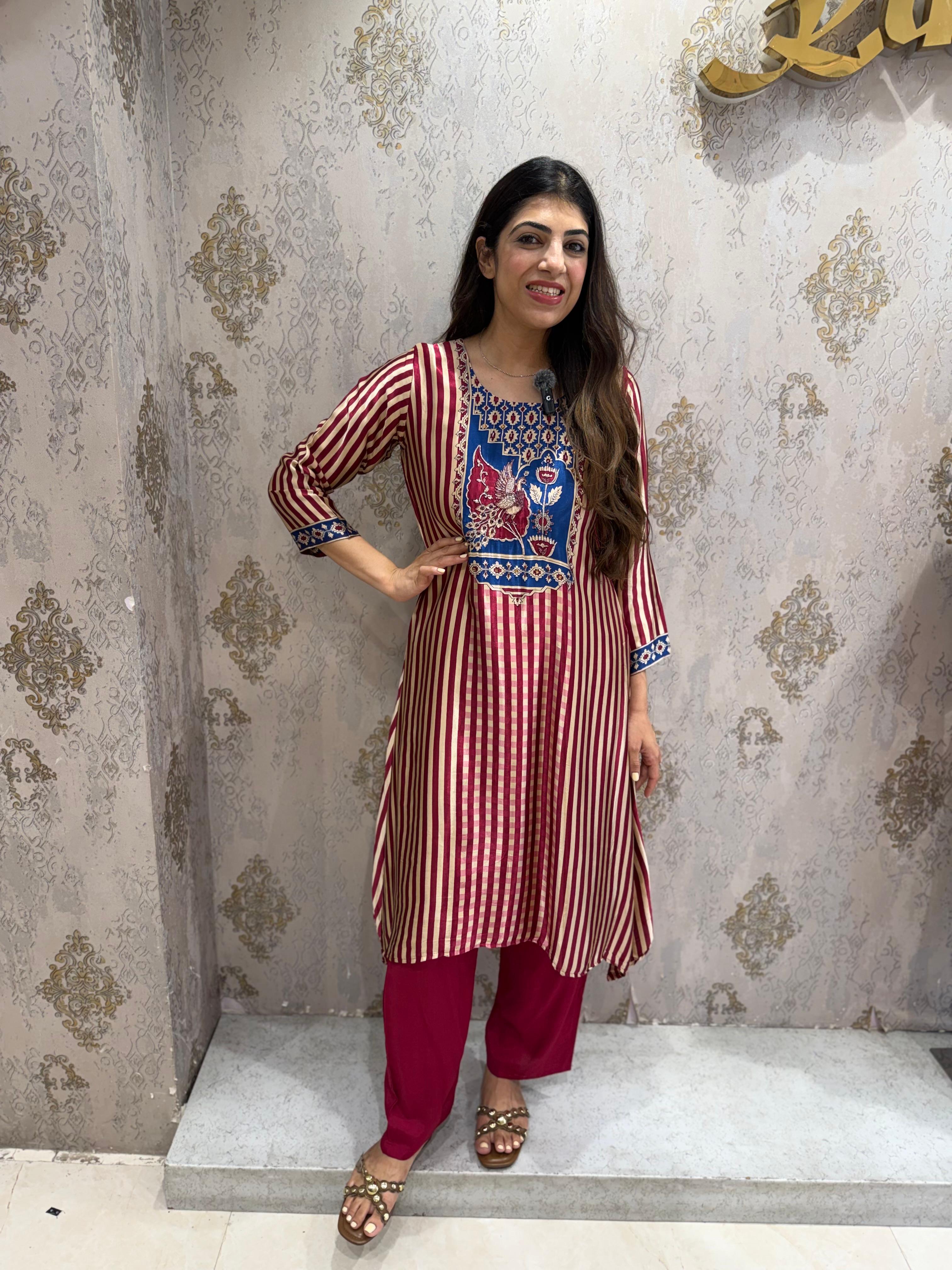 Pure Gaji silk A-line 2,price set