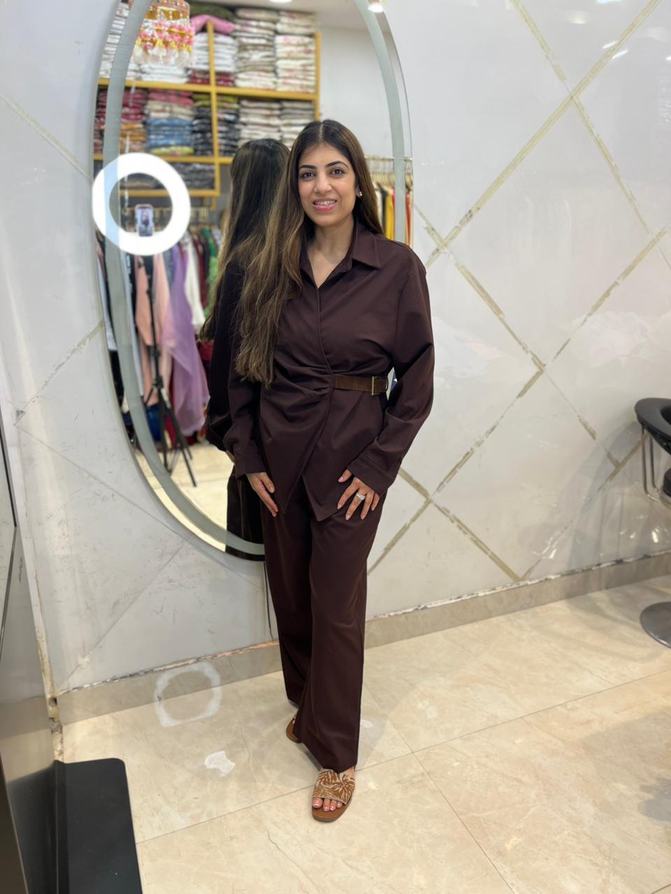 Imported western 2pc.Co-ord set angrakha style
