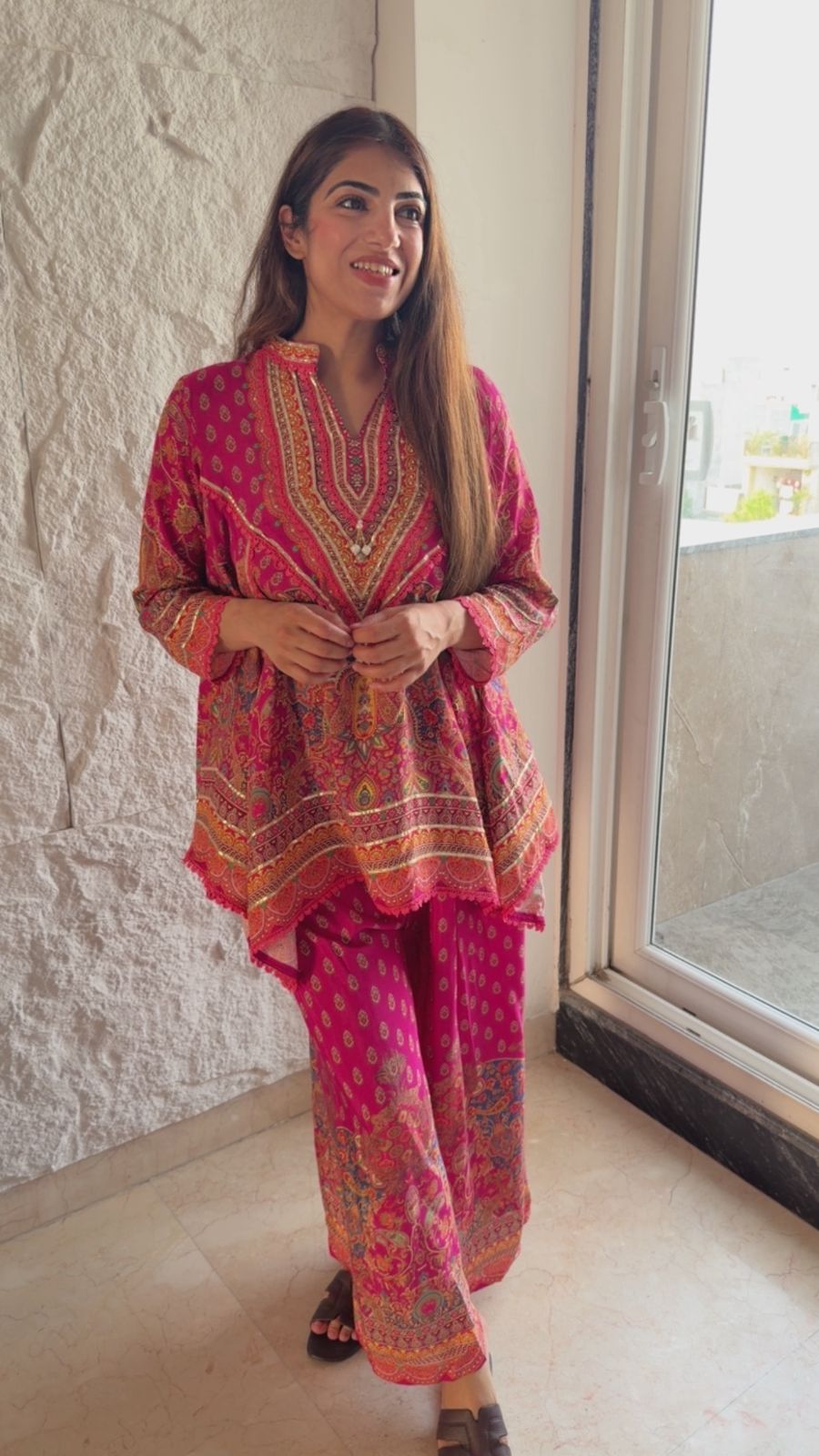 Digital pure muslin 2 pc cape set