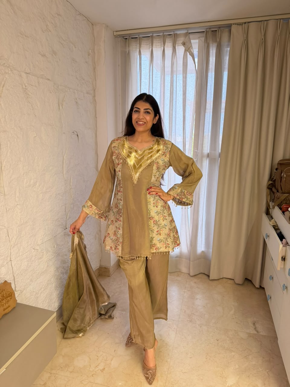 Shimmer embroidery 3,pc set