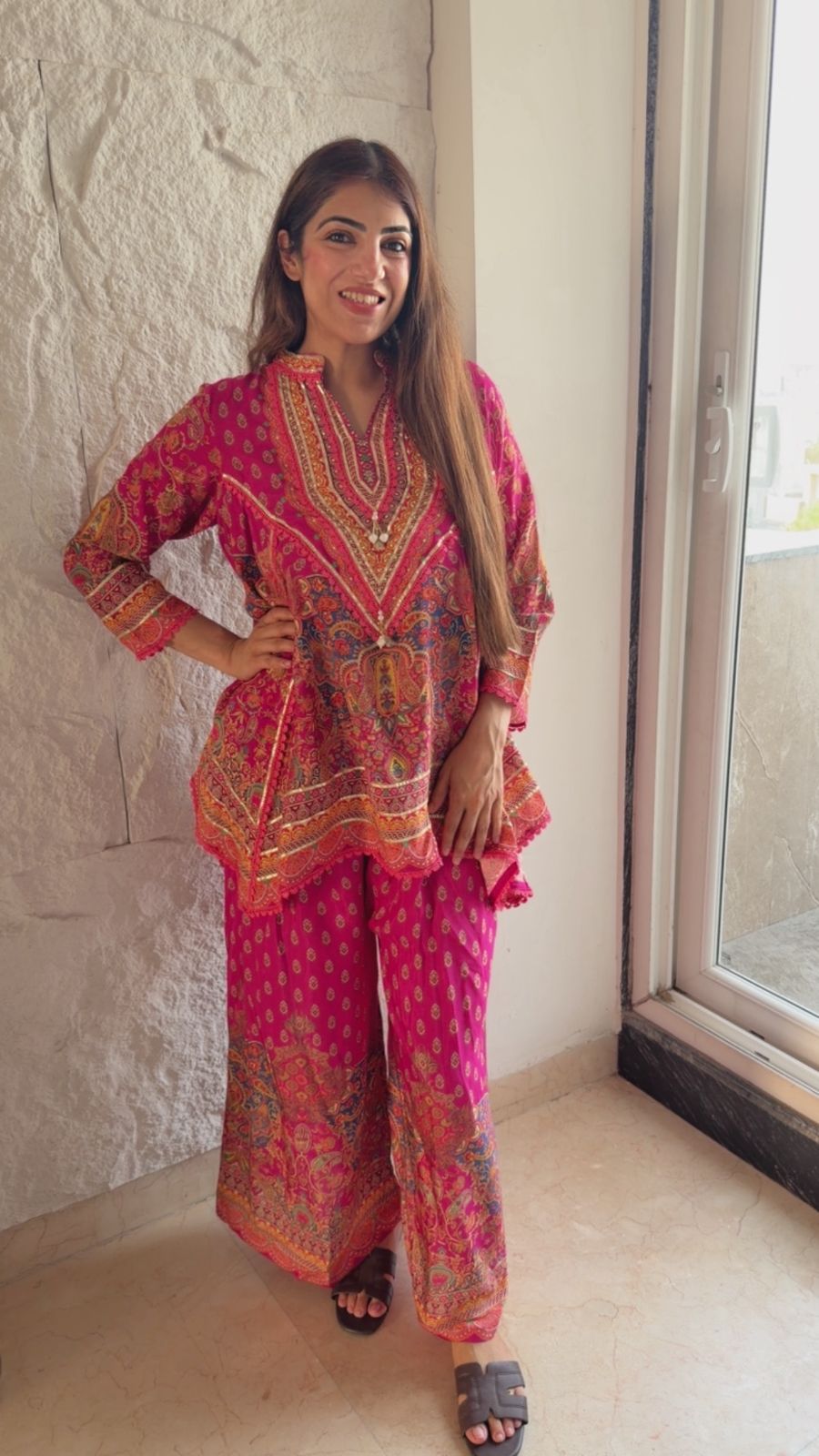 Digital pure muslin 2 pc cape set