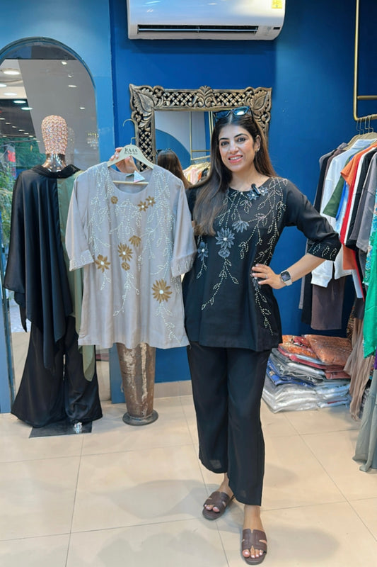 2pc Cotton Kantha Work Co-ord Set