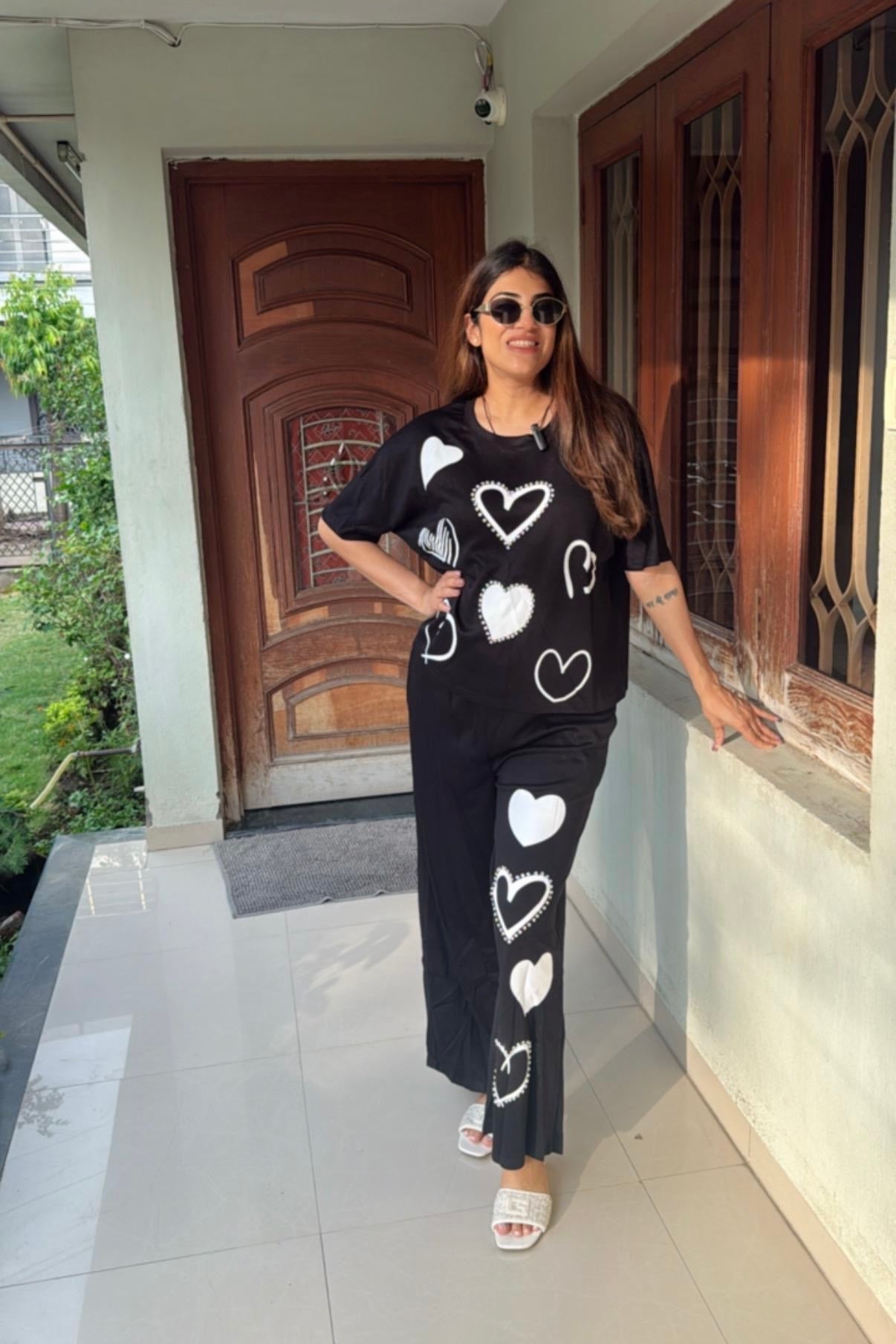2pc Imported Cotton Embroidered Co-ord Set