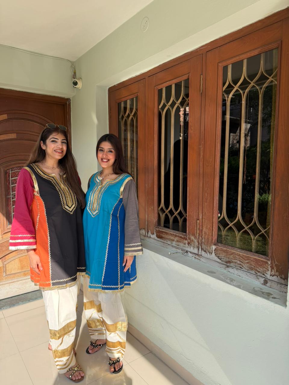 Mul cotton 2pc, co-ord set with farshi salwar