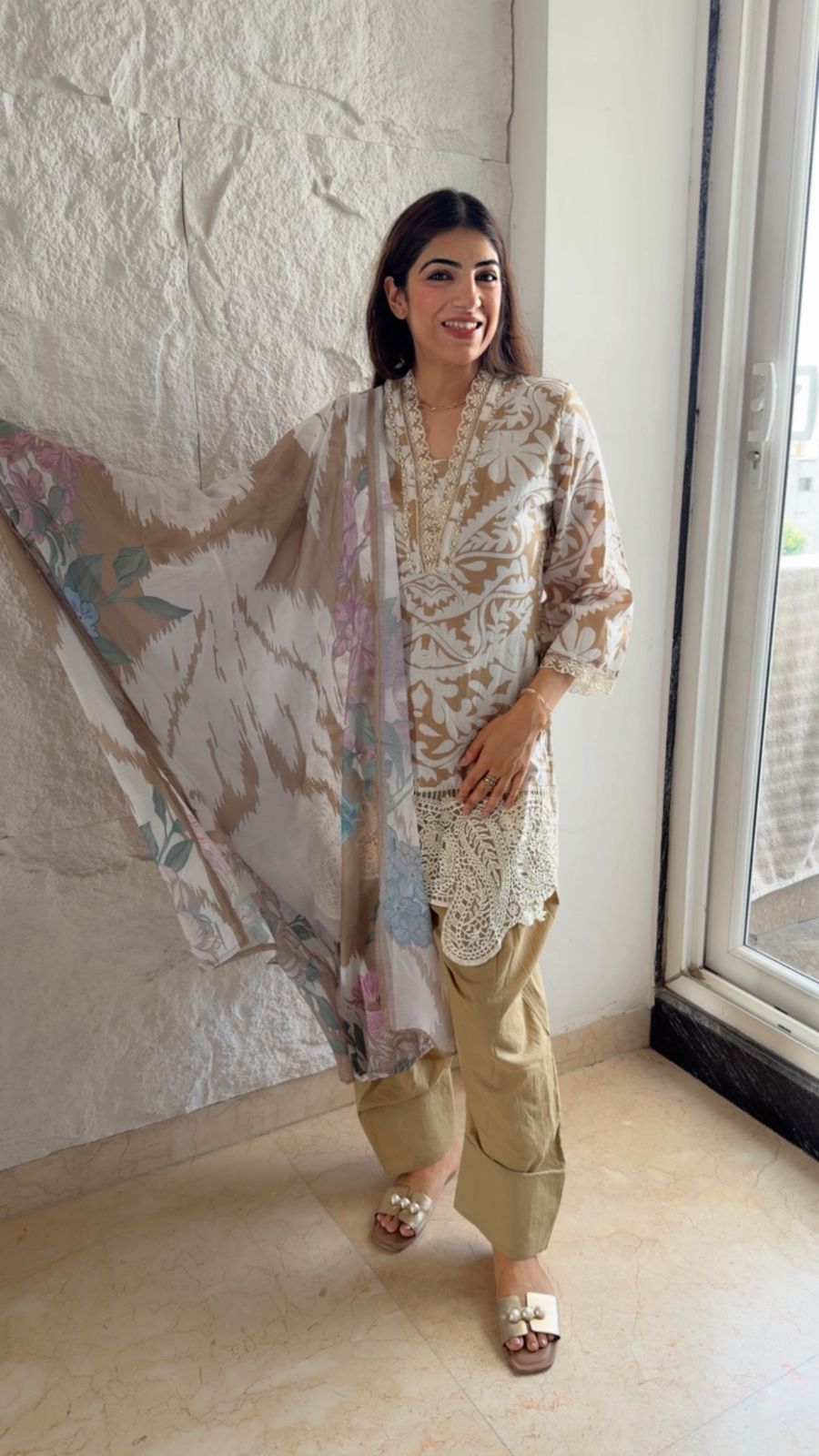 Pure cotton farshi salwar set with dupatta