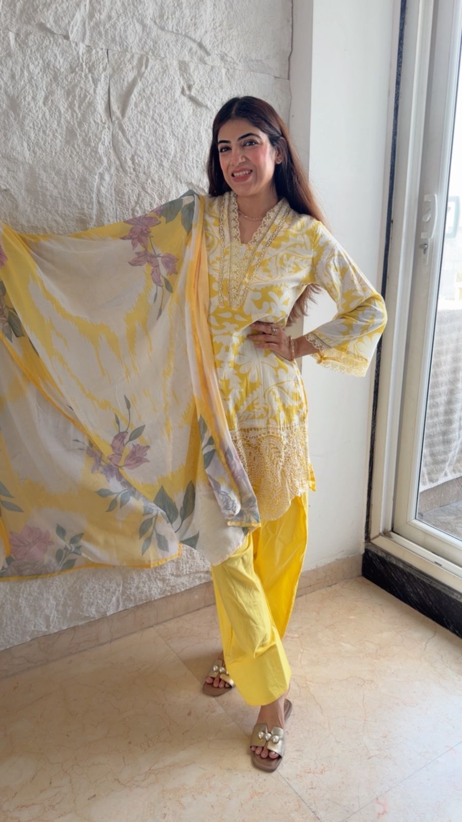 Pure cotton farshi salwar set with dupatta