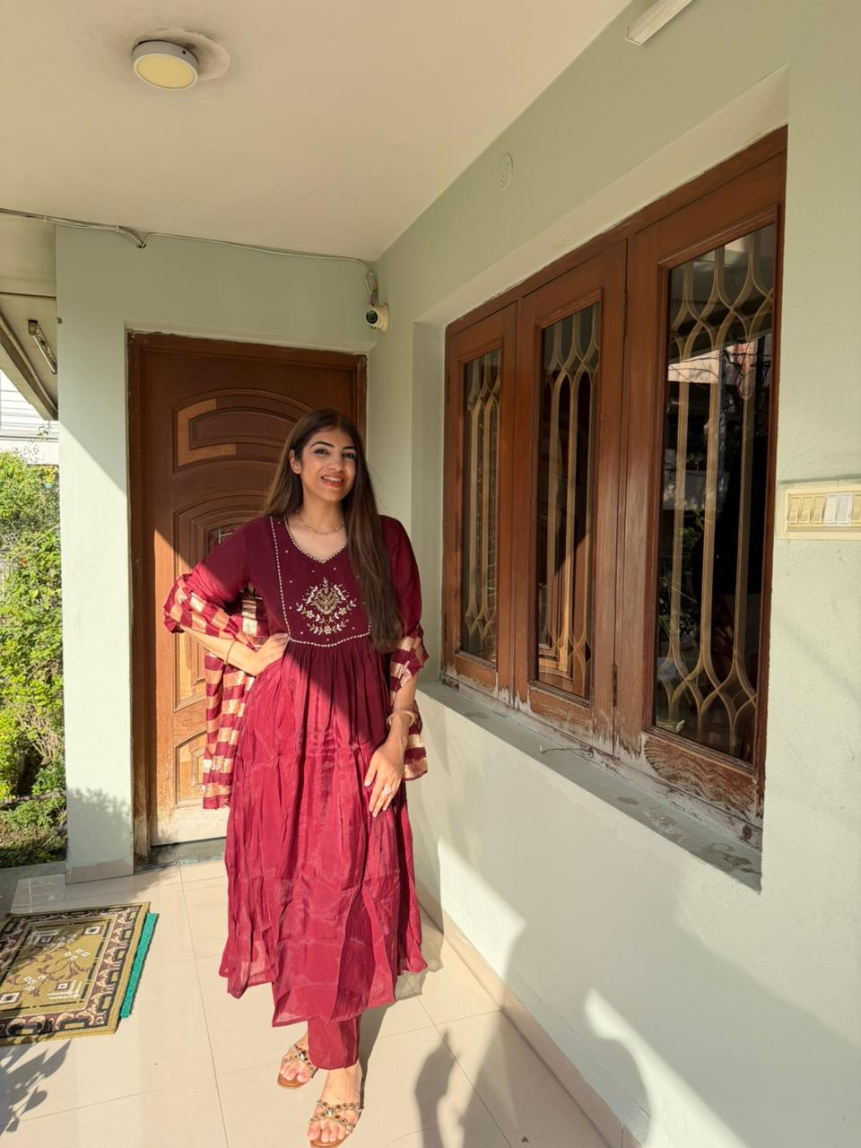 Cotton muslin 3pc,suit with embroidery