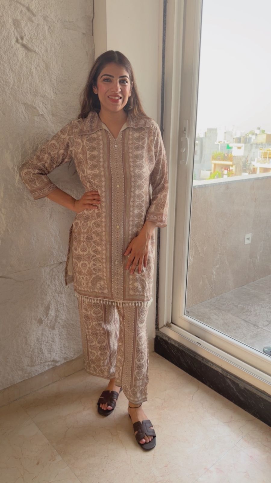 Digital Crepe 2 pc set