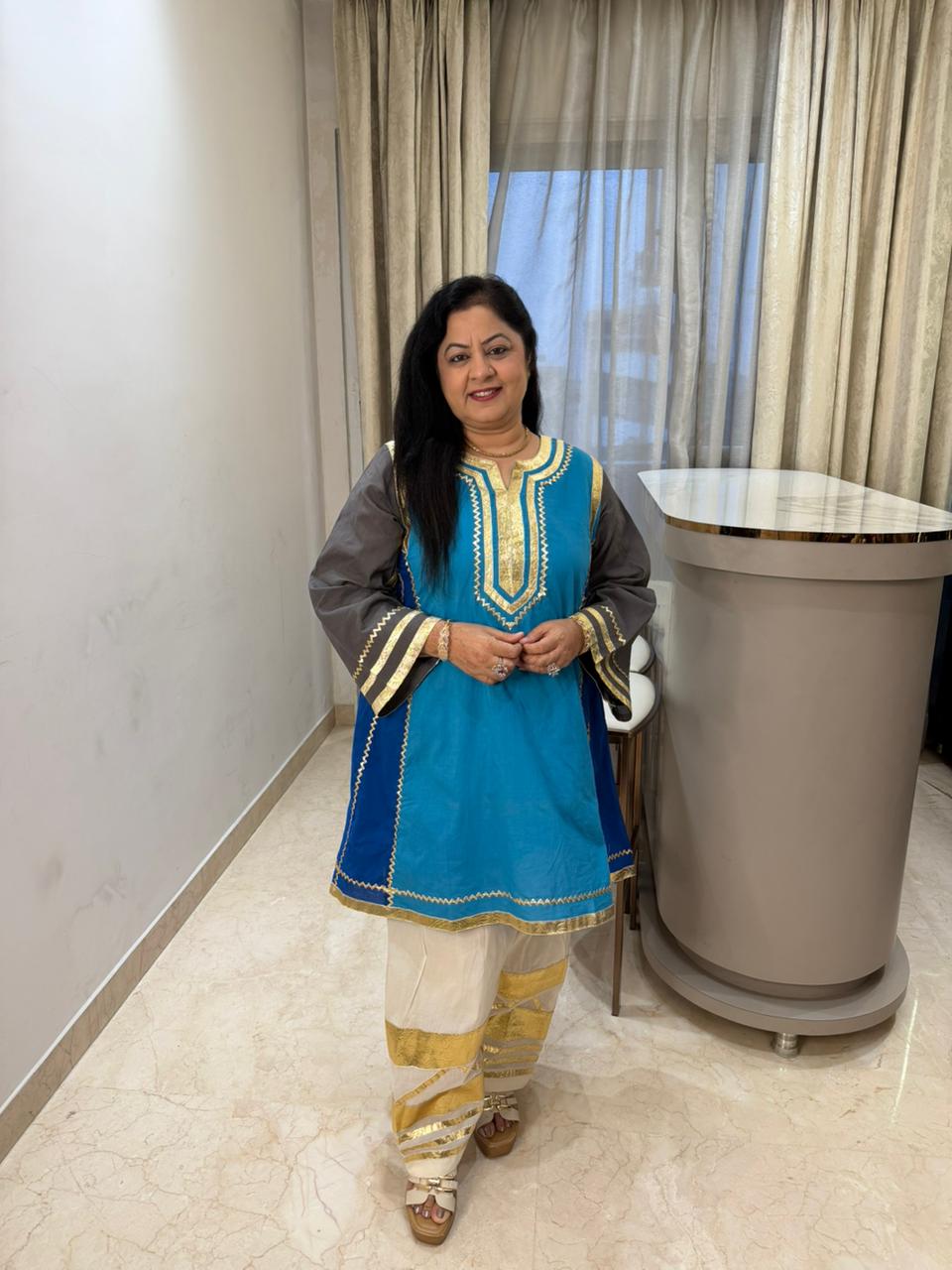 Pure mul cotton 2pc, co-ord with farshi salwar