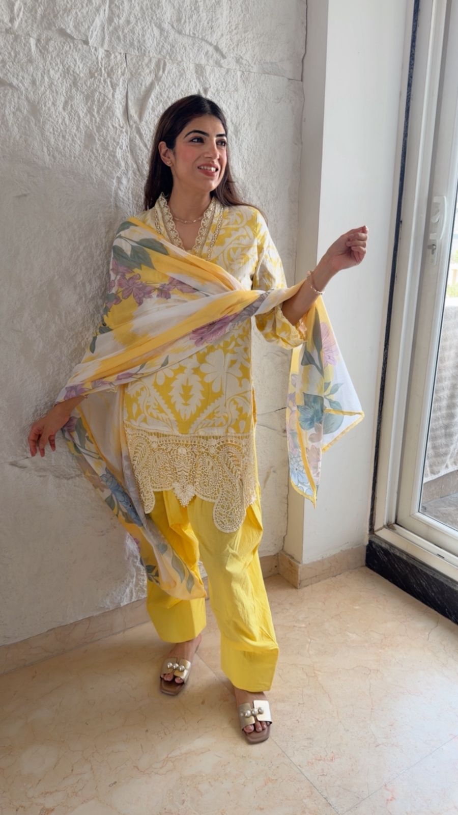 Pure cotton farshi salwar set with dupatta