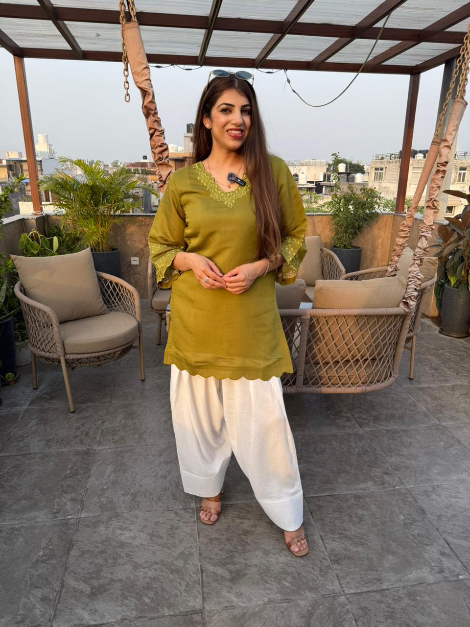 Cotton Pakistani 2 pc farshi co-ord
