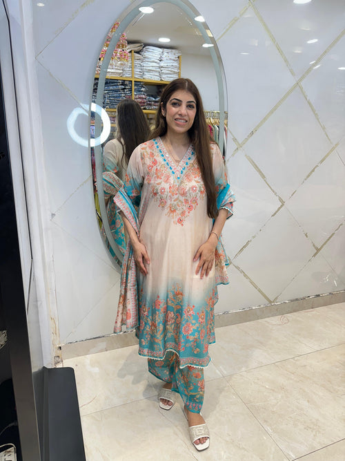 Pure Cotton muslin printed 3pc, suit