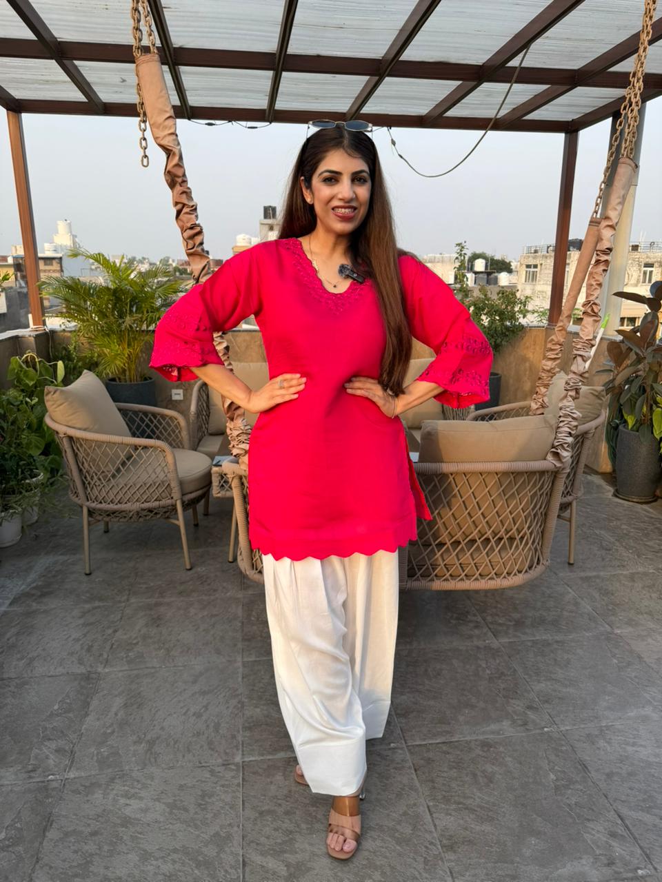 Cotton Pakistani 2 pc farshi co-ord