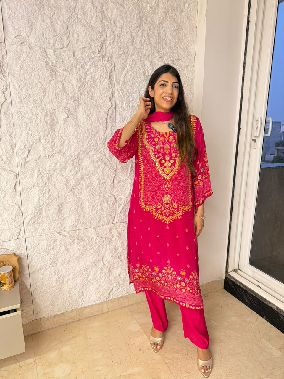 Crepe 3pc, straight suit