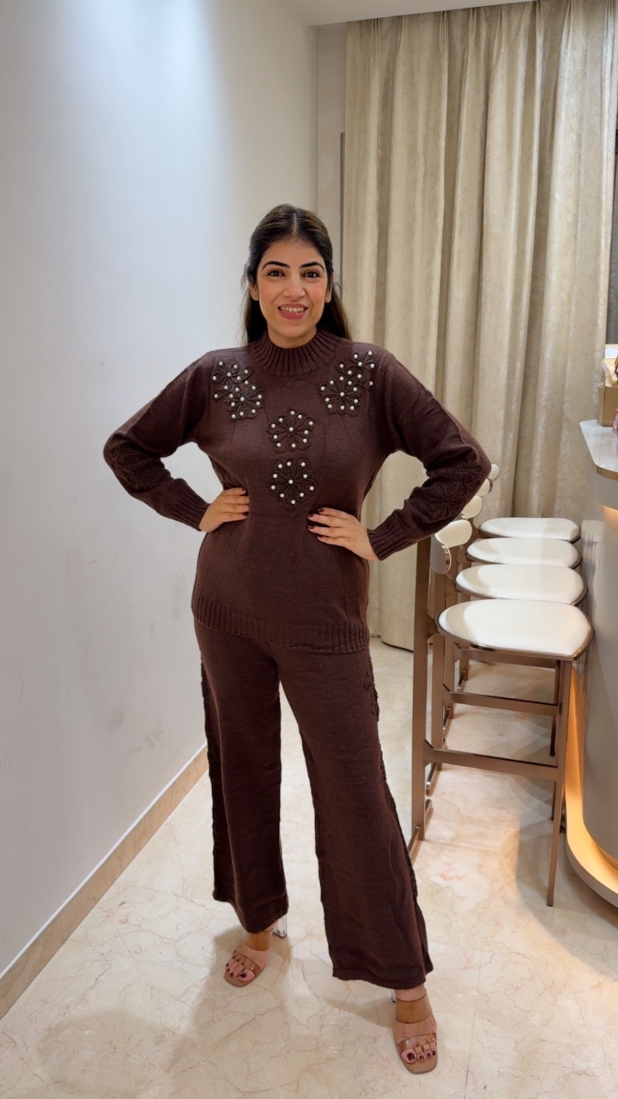 Imported 2pc-woolen co-ord set