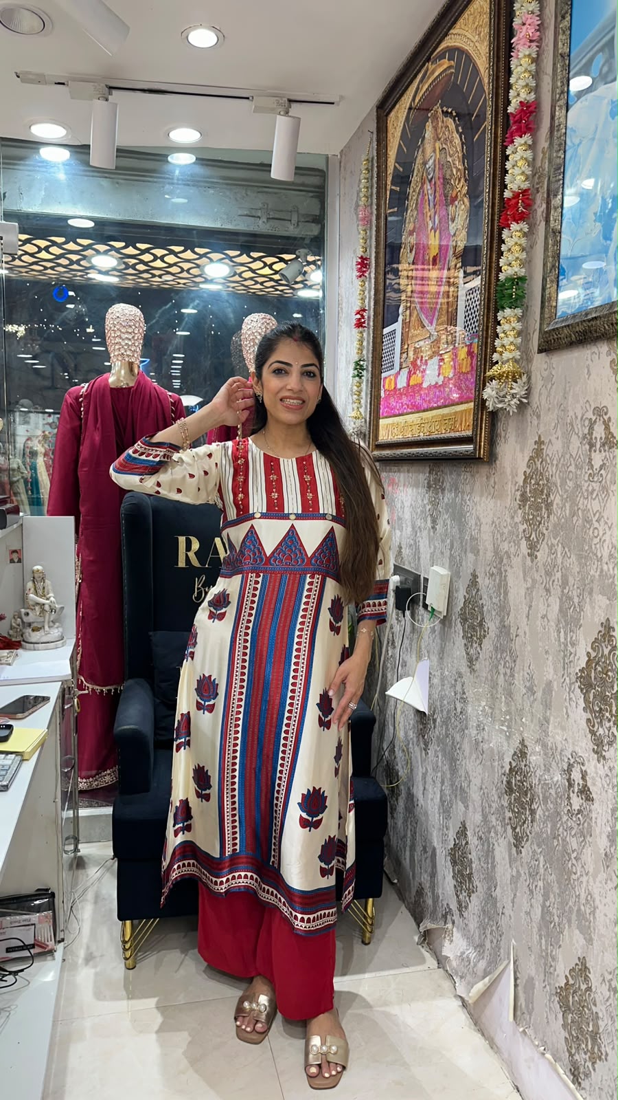 Gaji silk 2pc,set with pants
